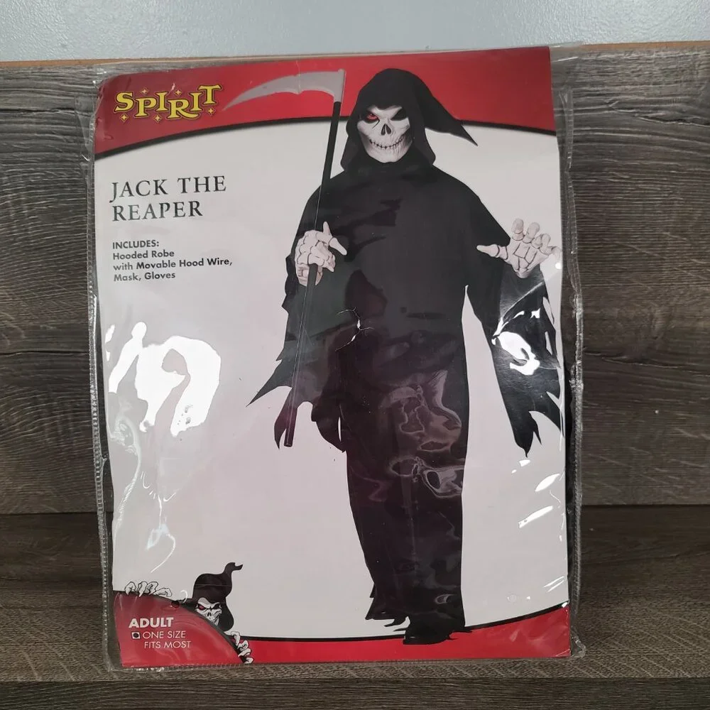 Spirit Halloween Jack The Reaper Adult Costume One Size Fits Most-Missing Gloves - Picture 6 of 8